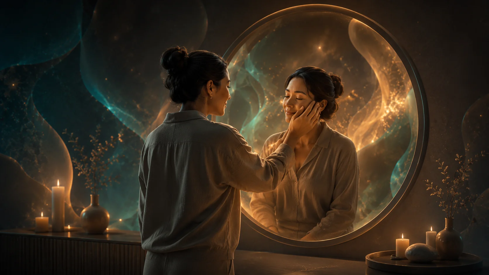 Donna allo specchio — il primo riconoscimento di sé